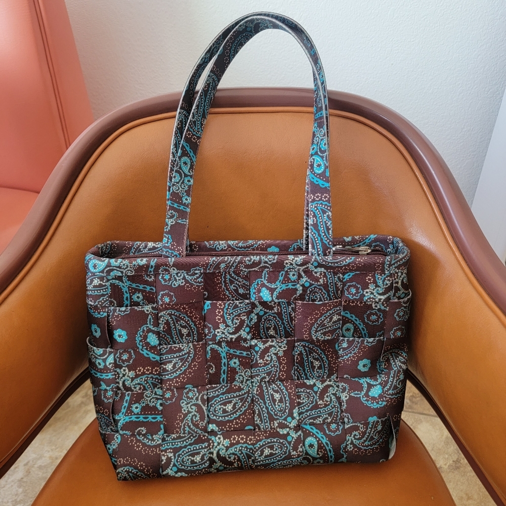 Harveys Brown Paisley Seatbeltbag Tote